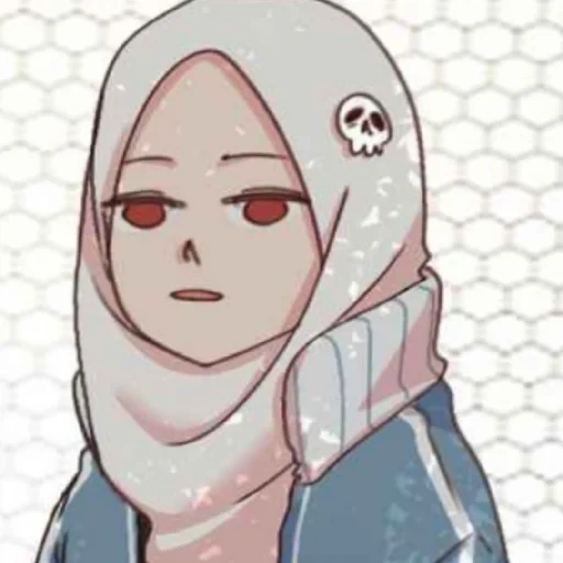 giovane donna, anime carino, kawaii hijab, personaggi anime, anime 2019 hijab