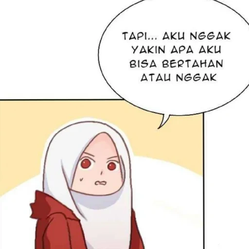anime, musulmán, mujer joven, anime musulmán, caricatura de hijabi hent4i