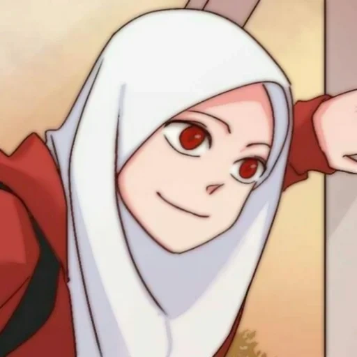 the girl, anime muslim, madloki arisan, muslim anime, sekolah menengah pertama