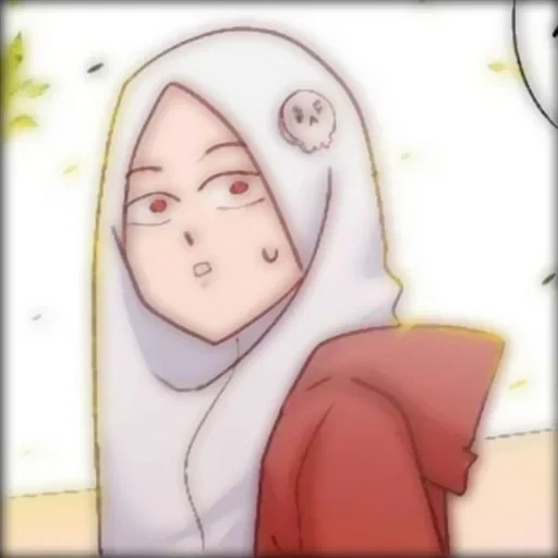 anime, anime mignon, musulmans, anime de tête d'hijab, madloki arisan