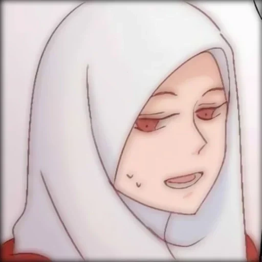 anime, filles, hijab anime, anime de tête d'hijab, anime musulman