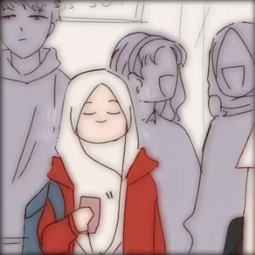 anime, picture, anime cute, hijab anime, anime characters