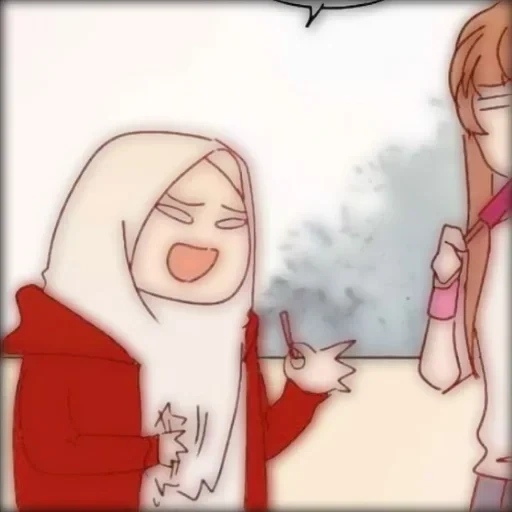 anime, anime cute, hijab anime, anime girl, lovely anime drawings