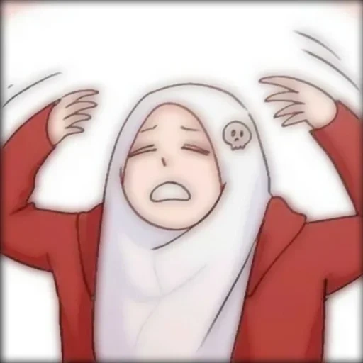 anime, asian, hijab anime
