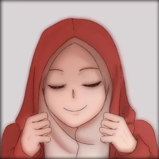 anime, the girl, die muslime, anime girl, mädchen mit hijab