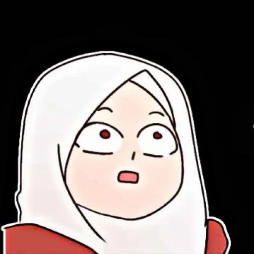 anime, cara de anime, anime de hijab, chica anime, chicas de anime