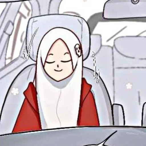 asiático, anime, anime hijab, o anime é engraçado, personagens de anime