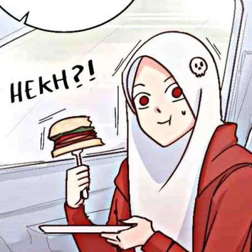 anime, jovem, linda anime, anime muçulmano, anime hijab