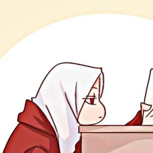 anime lucu, anime jilbab, gambar anime, karakter anime, wanita muslim anime