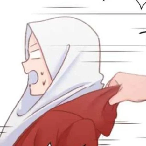 anime, seni animasi, anime muslim, madloki arisan, anime jilbab bunga sakura