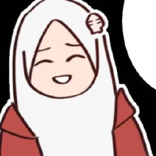 anime, anime, humain, fille animée, sakura hijab anime