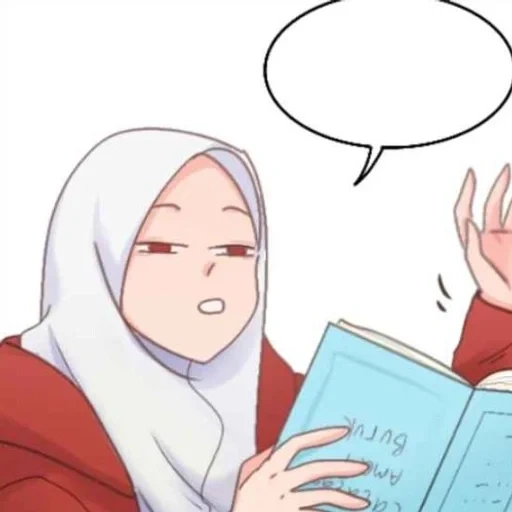 young woman, anime girl, anime muslim, madloki arisan, anime characters