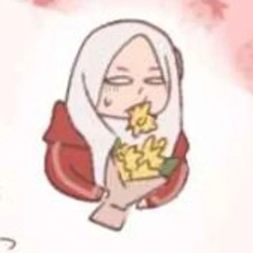 orang asia, anime, orang, anime girl, anime jilbab bunga sakura