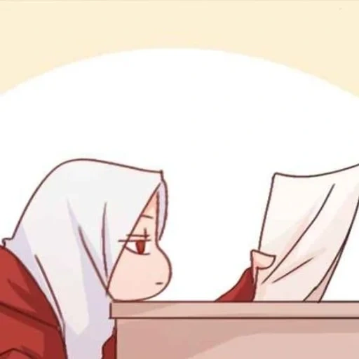 anime, jeune femme, anime mignon, dessin d'anime, sakura hijab anime