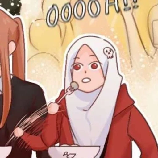 anime, аниме, anime muslim, cartoon anime, hijabi cartoon hent4i