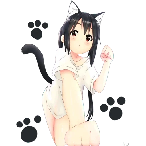 gadis anime, anime cat, gadis anime adalah beberapa, kucing gadis anime, adzus nakano kotochka