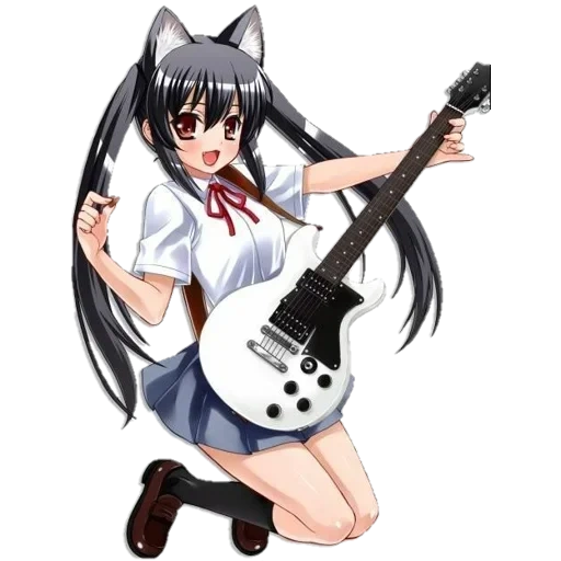 nakano azusa, musique légère, hidehiko takeda, guitare azunian, anime adharicot guitare