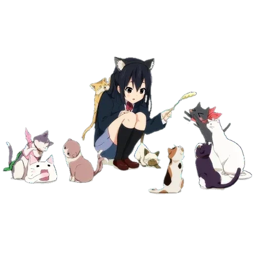 aphmau cat, ayana taketatsu, anime girl cat
