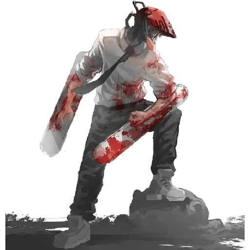 logo di chainsaw man, un uomo di motosega, zombie resident evil