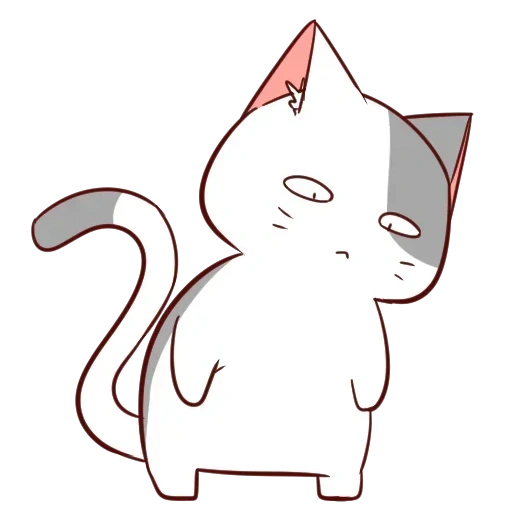 chat anime, chats nyashny, beaux chats anime, les chats nyastys de l'anime, dessins de chats mignons