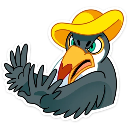 burung, gagak, hewan, burung toucan, ilustrasi vektor