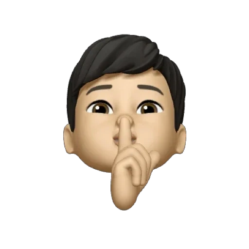 volto, gli asiatici, le persone, memoji pmg, emoticon polvere