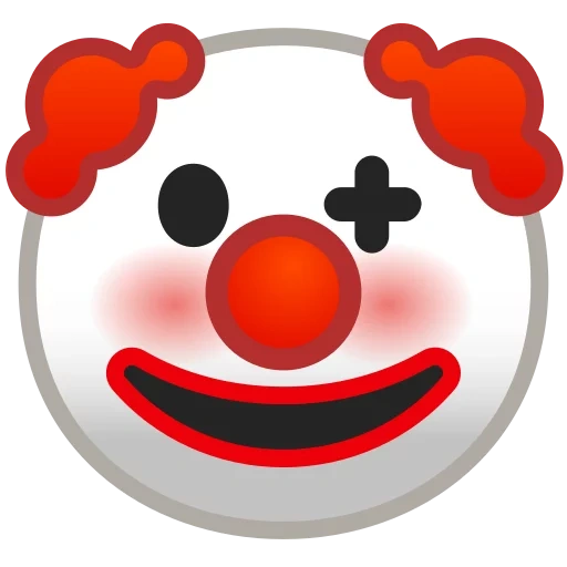 клоун, клоун emoji, клоун смайл, эмодзи клоун, смайлик клоуна