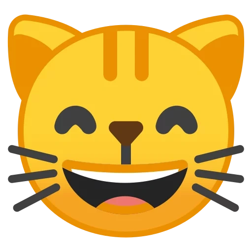 cat emoji, эмодзи кот, кот смайлик, кошка смайлик, смайлик кошки самсунг