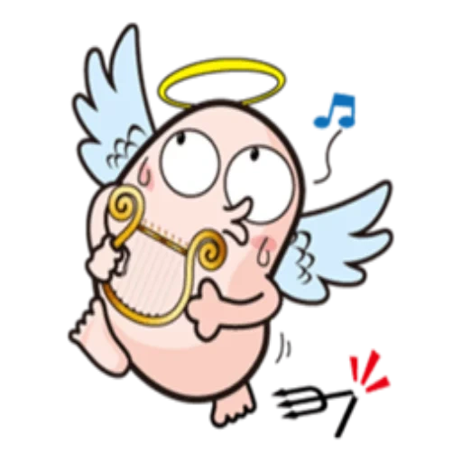 personagens, anjo anjo, o anjo é querido, kawaii angels, cartoon angel cloud