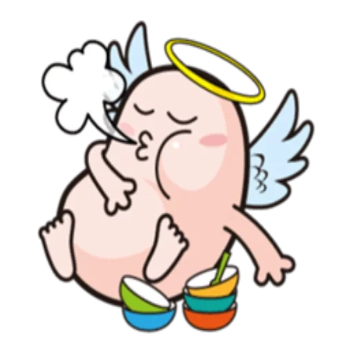 figure, splint, angel camouflage, funny pictures, pig cartoon