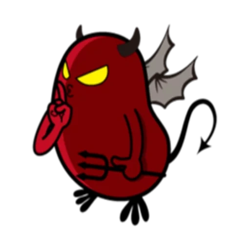 chat, cher diable, diable rouge, le diable est en colère, diable maléfique