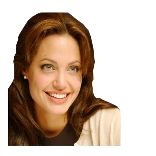 jolie, filles, angelina jolie, la beauté de la jeune fille, portrait d'angelina jolie