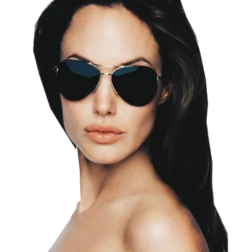 young woman, jolie ray, the woman is beautiful, angelina jolie sunny glasses