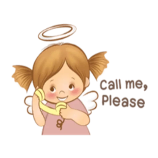 niña, libro de texto, pequeño ángel, ángel de dibujos animados, niña