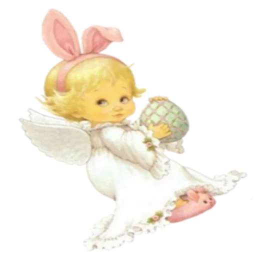 osterengel, engel mit harfe, ansichtskarte mit einem kleinen engel, ruth morehead angel, engel animation mit transparentem hintergrund