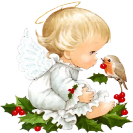ángel bordado, patrón de ángel, pequeña postal de ángel, ángel ruth morehead, angel y el bautismo de pájaros