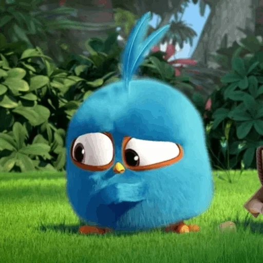 angry birds, engeli bird blue, engeli bird cyan, cartoon angry birds blues, angry birds blue mobility painting serie stills