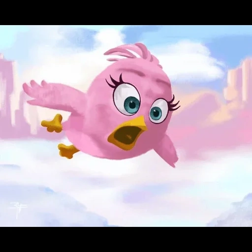 angry birds, película de pájaro enojado de steele, película de angry birds stella, nguli pájaro rosa pájaro, engry birds pink bird stella