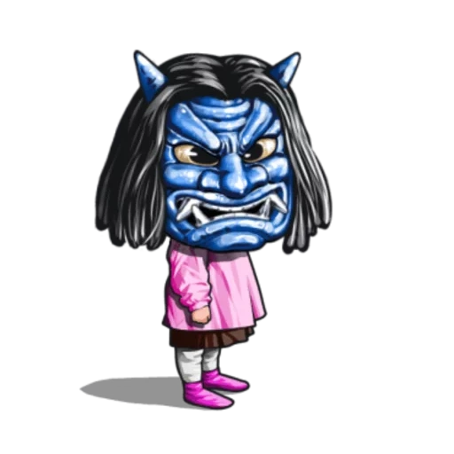 asian, small, crying mask avatar