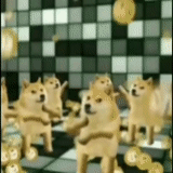 эмодзи, cheems, танцующий doge