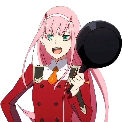 gadis anime, zero two darling, 02 lucu dalam franks, sayang di franxx, sayang di franxx zero two