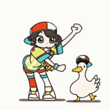 аниме, subaru duck, oozora subaru duck, subaru and duck dance