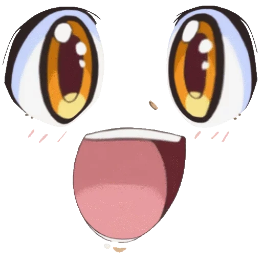 рисунок, аниме лицо на прозрачном фоне, аниме лицо для фотошопа, анимешные глаза и рот, аниме лицо