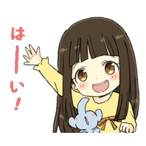 anime, figure, anime mignon, anime minimaliste, anime girl