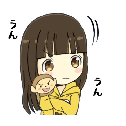 chibi, figure, anime mignon, anime minimaliste, personnages d'anime