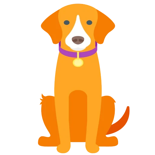 собака, собака flat, мультяшная собака, собака стиле флэт, иллюстрация собака