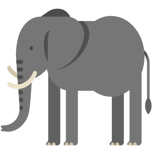 слон, слон морда, слон большой, клипарт слон, африканский слон