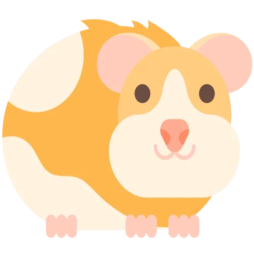 figure hamper, hamster illustration, emoji was a guinea pig, guinea pig icon, vector guinea pig