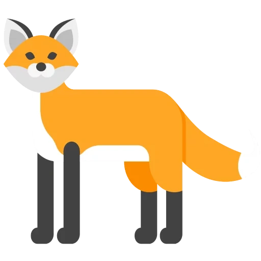 fox, fox vector, clipart fox, illustration of the fox, cartoon fox