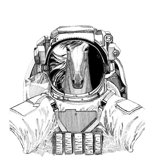 pakaian angkasawan, seni kosmonot, suptry menggambar, menggambar pakaian antariksa anjing, sapi dengan gambar pakaian antariksa dengan pensil